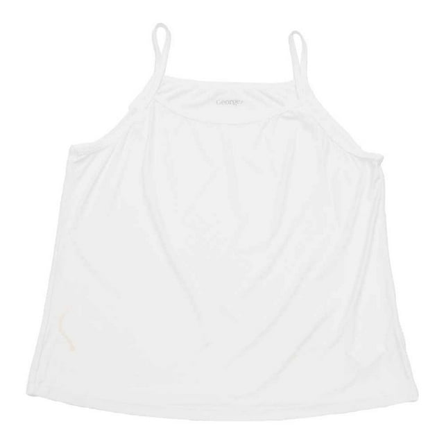 Top George para Mujer, con Tirantes Cuello Redondo Blanco Talla 38