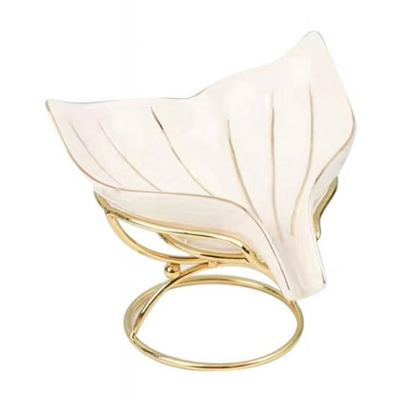 Soap Dish, Self-Draining Jewelry Holder, Fishtail Soap Dish Ceramic Soap Dish for Shower, Bathroom(White) ceramics White