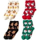 thumbnail image 1 of 4 pares calcetines navideños dibujos animados de invierno calientes calientes calcetines difusos, 1 of 8