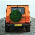 thumbnail image 6 of Sikiie Green Sparkling PVC Leather Spare Tire Wheel Cover Spare Tire Cover, for Car Truck SUV Camper Trailer Universal Fit(14-17in)-15 inch, 6 of 6