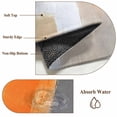 thumbnail image 6 of 4'x6' Area Rugs, Burnt Orange Gray Indoor Outdoor Area Rug for Living Room Bedroom, Modern Abstract Oil Painted Geometric Washable Bathroom Rugs Kitchen Floor Carpet Mats Home Decor Aesthetic, 6 of 8