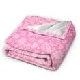 thumbnail image 2 of Kll Fleece Blanket Plush Throw Blanket Breast Cancer Pink Ribbons Awareness,Soft Fuzzy Cozy Flannel Blanket For Couch Sofa Bed.(60"X50"), 2 of 9