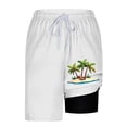 thumbnail image 7 of Purcolt Men's Tropical Print Swim Trunks with Compression Liner Lightweight Quick Dry Hawaiian Beach Shorts for Board Surfing Diving, 7 of 7