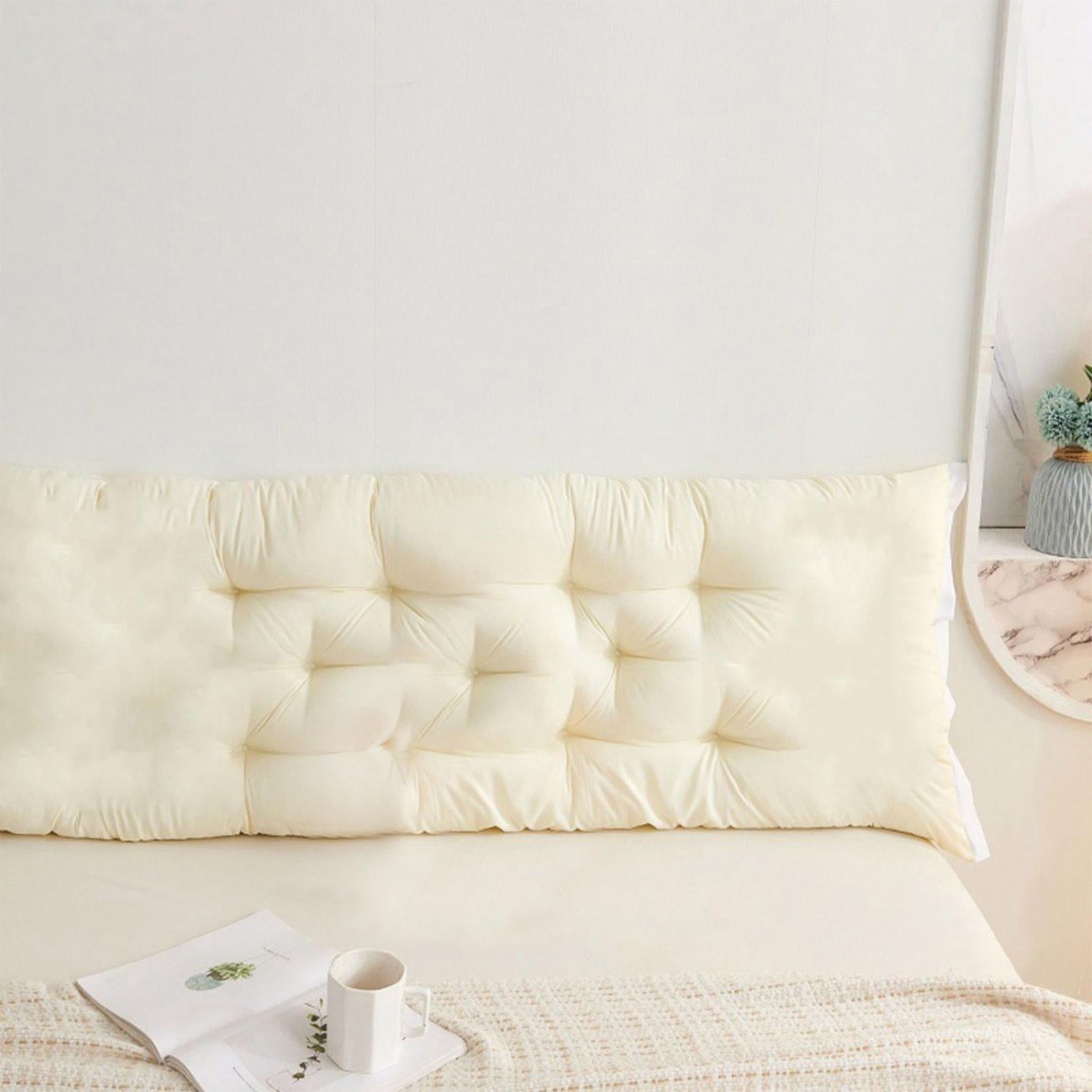 Clearance! Headboard Pillow Upholstered Wall Mounted Headboard Dorm Bed Large Bolster Headboard Positioning Support Reading Pillow Cushion 20"x47" G