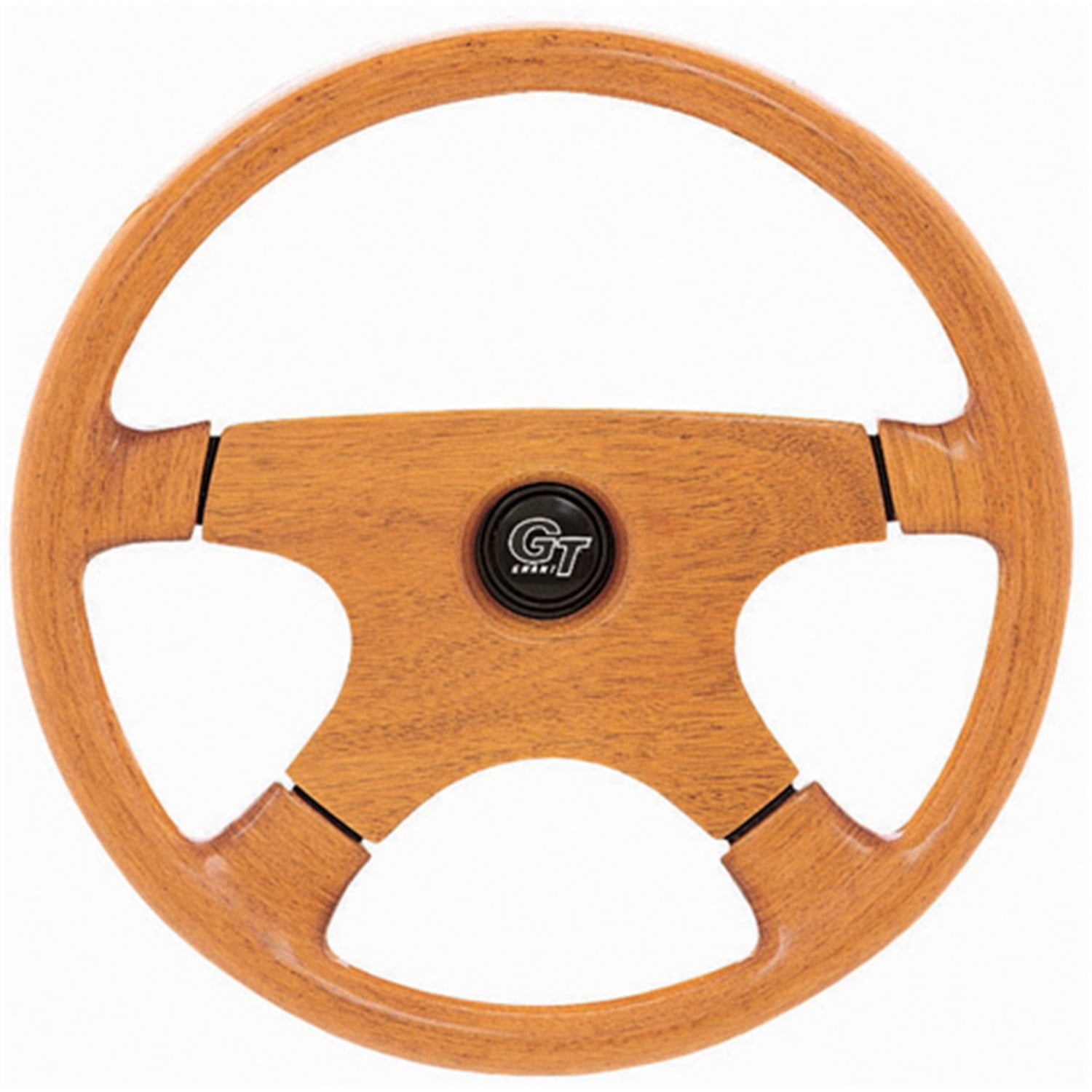 Grant 1715 Truck/RV Steering Wheel; 15 in. Diameter; 3 in. Dish; Oak Finish Hardwood Finger Grip