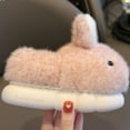 thumbnail image 5 of XIMIN Toddler Slippers Cute Cartoon Bunny Plush Slippers Boys Girls Fluffy Memory Foam Comfy Cozy Home Slippers Winter Warm Indoor Cute Bunny Shoes, 5 of 8