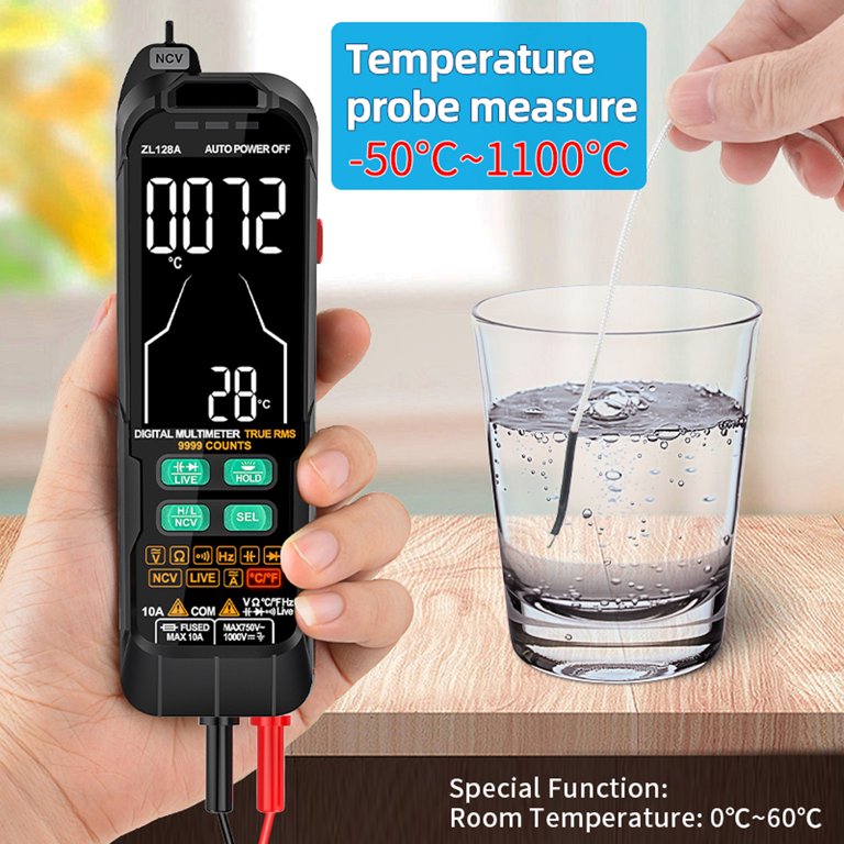 OWSOO Digital Multimeter Professional Tester Meter Alternating Current  Direct Current Voltage Multimetro True RMS Capacitance Temp Detector