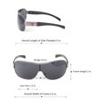 thumbnail image 5 of Khan Mens Designer Shield Wrap Around Large Sunglasses Fashion Shades Retro, 5 of 10