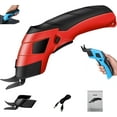 thumbnail image 7 of Cordless Electric Scissors, 2025 New Rechargeable Portable Cardboard Box Cutter with 2 Blades, Powerful Shears Cutting Tool for Fabric, Cardboard, Leather, Carpet and More (Blue (Boxed)), 7 of 7