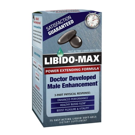 Libido-Max Puissance Extension Formula Complément alimentaire liquide à action rapide Soft-Gels - 75 CT