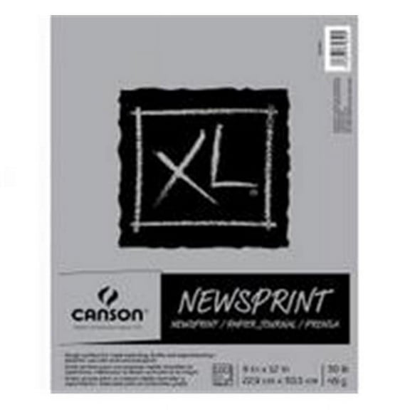 Canson XL Series Newsprint 100 Sheet Pads - 9 x 12 in.