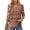 F-Boho, variant on UVN Women Summer Blouses 3/4 Sleeves Loose Fit Shirts Ladies Pleated Crew Neck Tunic Tops