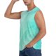 thumbnail image 3 of Fotbe Cyan Mint Marble Men's Camiseta sin Mangas Estampada para Hombres, Playera Casual para Gimnasio, Entrenamiento, Playa-Small, 3 of 7