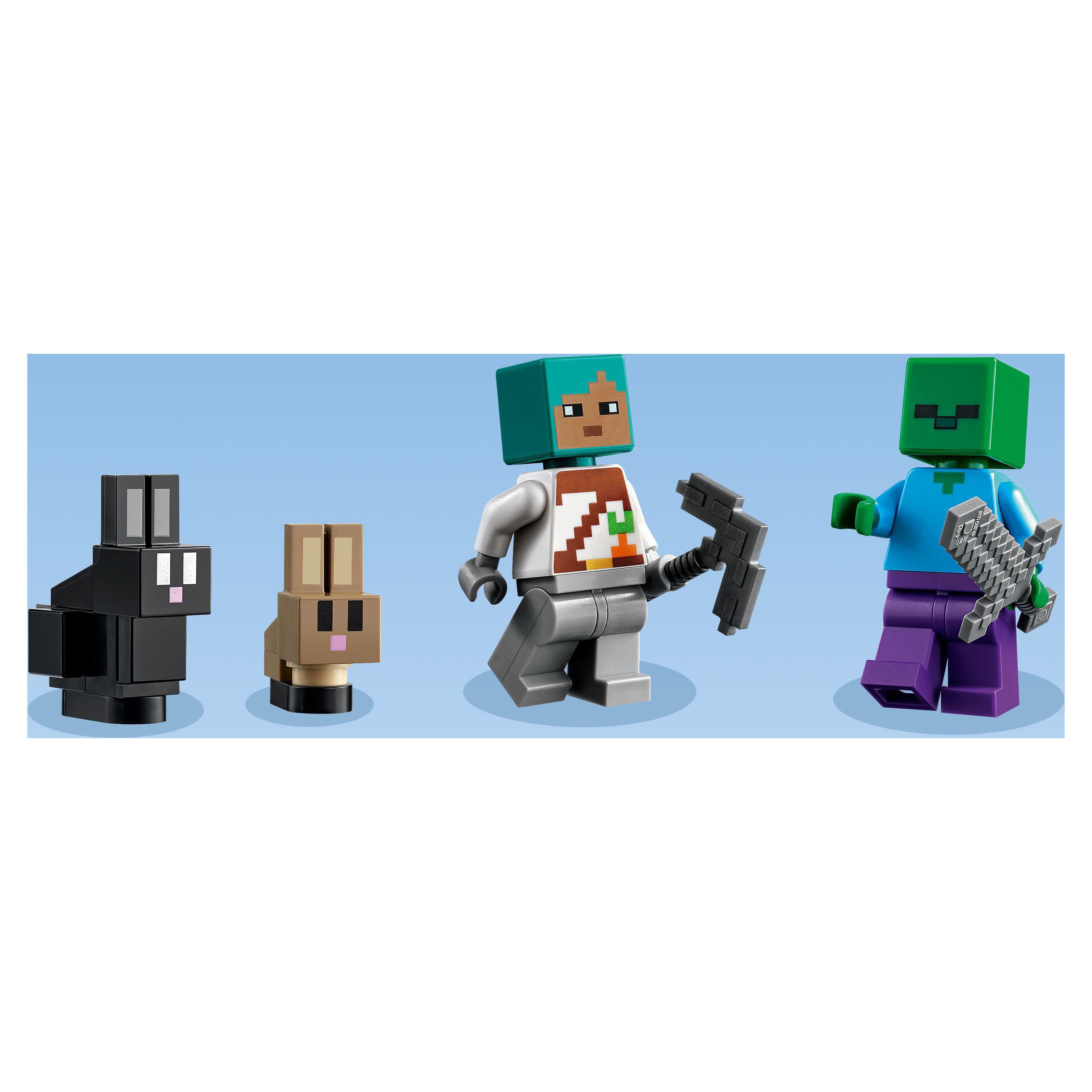 LEGO Minecraft 21181 pas cher, Le ranch lapin