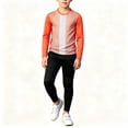 thumbnail image 4 of Hduncf Children's Multicolor Football Goalkeeper Uniform Long Sleeves Long Pants Training Uniform Two-Piece Set for Kids Orange 7-8 Years, 4 of 5