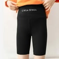 thumbnail image 2 of Zanarzt Toddler Girl Gymnastics Outfit Girls Athletic Shorts Kids Dance High Waisted Yoga Short for Bike Gym Volleyball Running Black,4-5 Years, 2 of 8