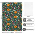 thumbnail image 2 of 4 Pcs Pioneer Flower Floral Print Pattern Kitchen Towels, Funny Microfiber Dish Towel Set, 18" X 26" Tea Towels, 2 of 6