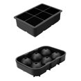 thumbnail image 3 of PENGXIANG 2pcs/set Ice Cube Tray Silicone Beverage Ice Cube Mould 6 Slots  Square Craft Making Mold, 3 of 10