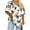 White, variant on Womens Plus Size T-shirts Short Sleeve V-neck Summer Tee Shirts Casual Loose Tunic Tops, Sizes XL-5XL