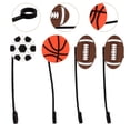 thumbnail image 5 of Couvercle de Paille en Forme de Ballon de Sport Mignon pour Usage Domestique Assorti Coloré Réutilisable et Lavable au Lave-Vaisselle 12 Pcs, 5 of 5