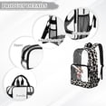thumbnail image 6 of Xoenoiee Cowboy Cow Print Clear Backpack for Kids Girls Large Capacity Casual Daypack with Adjustable Padded Strap Heavy Duty Rucksack Transparent Bookbag Back to School Gifts for Teens, 6 of 7