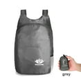 thumbnail image 4 of Mochila plegable para viajes al aire libre, impermeable, deportes, senderismo, mochilas (gris), 4 of 5