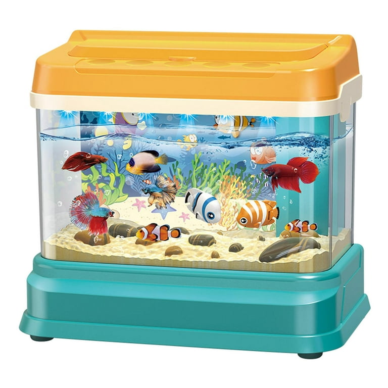 Kids Fishing Toy Fish Tank Water Circulation Set Educational Gifts