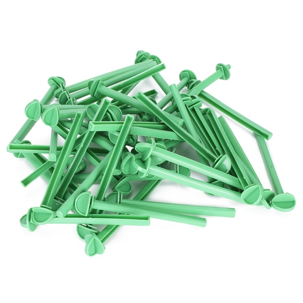 M Buder Palo de Pie para Pájaros Loros Accesorios de Jaula de Plástico Ecológico, Barra de Soporte Texturizada de Instalación Fácil, 16 cm / 6.3 inches, 50 Piezas
