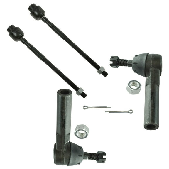 TRQ Front Inner Outer Tie Rod Ends Driver Passenger Kit Set 4pc Fits Select Bonneville