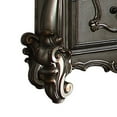 thumbnail image 4 of Benzara Two Drawer Nightstand With Oversized Scrolled Legs In Antique Platinum Finish, 4 of 4