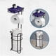 thumbnail image 2 of Porta Rollos de Papel de Baño Metálico con Espacio para el Teléfono Celular, 2 of 6