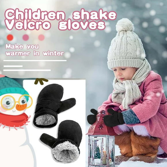 Gants d'Hiver pour Bébé Nouveau-Né Filles et Garçons Gants en Molleton pour Bébé Gardent au Chaud (4-7 Ans)