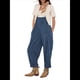 thumbnail image 3 of Mono Vaquero Holgado Informal Sin Mangas con Bolsillos Ajustable para Mujer Azul Vaquero M, 3 of 7