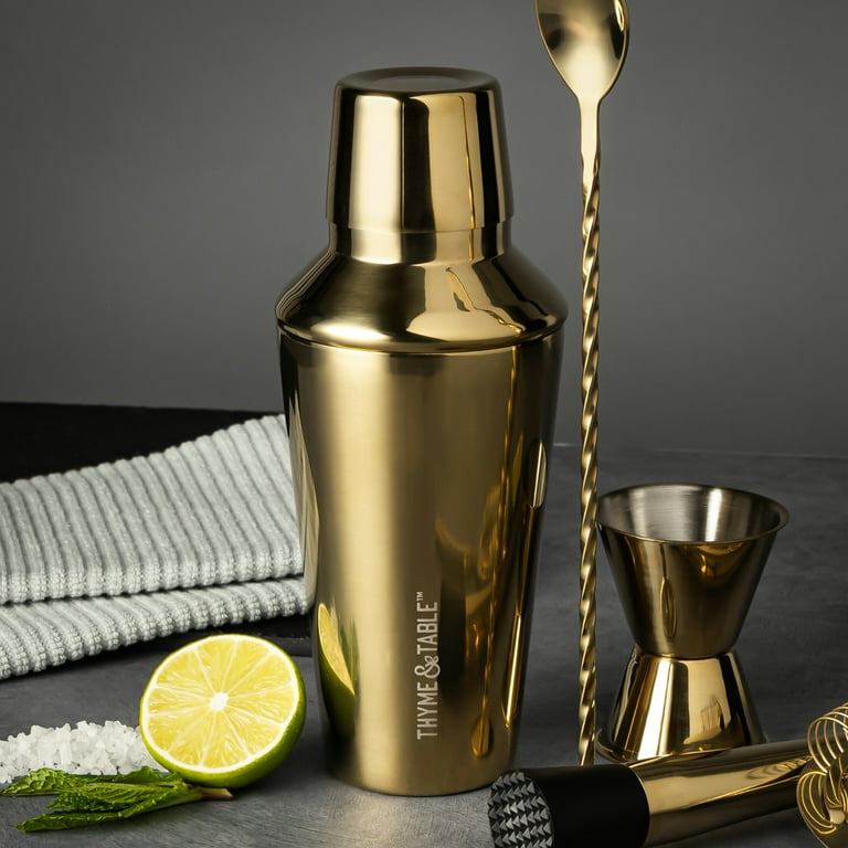 Thyme & Table Gold Cocktail Shaker