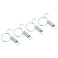 thumbnail image 1 of Unique Bargains 2.4' Cage Door Hook, 4Pcs Stainless Steel Finger Ring Elastic Spring Wire Latch Hook, Silver, 1 of 6