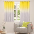 thumbnail image 6 of Yellow Darkening Drapes Kids Ombre Grey Strip Lines Curtains for Bedroom Living Room Gradient Style 30%-50% Blackout Curtains for Women Men Lightweight Abstract Window Treatments, 6 of 8