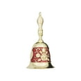 thumbnail image 2 of Almencla Christmas Resturant Service Bell, Dining Table Bell, Handheld Ringing Bell, Decorative Hand Bell Retro Call Bell Decor Red Golden, 2 of 8