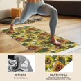 thumbnail image 4 of White Sunflower Pattern Hot Yoga Mat Towel Non Slip for Hot Yoga - Quick-Drying Yoga Mat Cover with 4 Corner Pockets with Travel Bag - Hot Yoga Towel Non Slip Grip Moisture Wicking Sweat 70"x26", 4 of 6