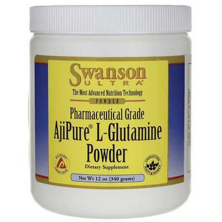 Swanson L-Glutamine Powder - Featuring Ajipure 12 oz (Best L Glutamine Powder)