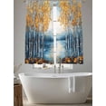 thumbnail image 5 of Spring Tree Sheer Curtains 63 Inch Length 2 Panels Set, Oil Landscape Painting Contemporary Voile Window Treatment Rod Pocket Curtains Sheers Drapes for Bedroom/Living Room/Kitchen 52x"63"x2, 5 of 7