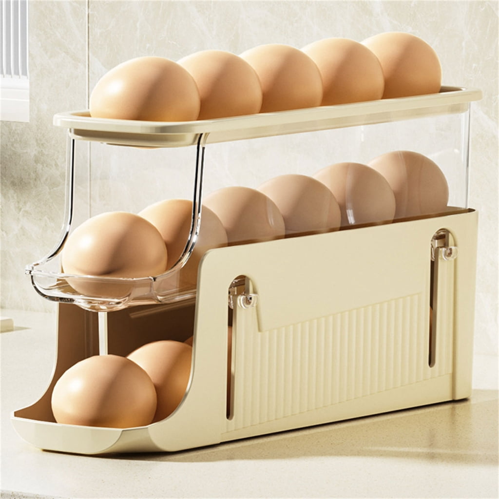 Stackable Eggs Storage Container Practical and Sturdy Eggs Holder Efficient Storage Solution for Refrigerator Countertop