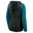 thumbnail image 3 of Women's Fanatics Black/Teal Jacksonville Jaguars Redzone End Around Pass Raglan Full-Zip Hoodie, 3 of 3