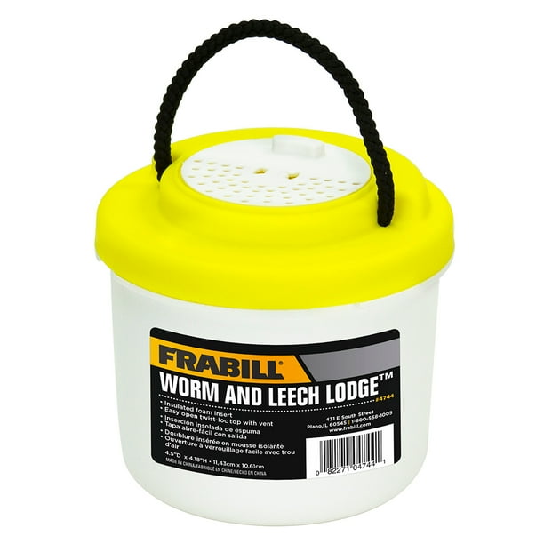 Frabill Small Worm & Leech Lodge Bait Bucket
