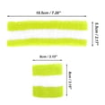 thumbnail image 4 of Unique Bargains 3Pcs Headband with Wristband Sweat Headband Fluorescent Green White, 4 of 6