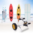 thumbnail image 2 of Zimtown Duable Boat Kayak Canoe Carrier Transport Trailer Tote Trolley Dolly Kayak Cart W/custom-made Wheel, 2 of 9