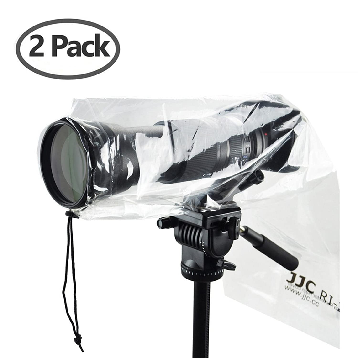 FoRapid Deluxe Professional Camera Rain Cover Rain Jacket Raincoat Waterproof Protective Cover Sleeve for Canon Nikon Sony Panasonic Pentax Olympus Fuji DSLR with Long Lens Forest Green Camo