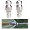 thumbnail image 1 of Hongchun Hose Swivel Sewage Nozzle 1/4*(2pcs-silver), 1 of 4