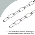 thumbnail image 3 of Unique Bargains 3.2mm Thick 1m Long Pendant Light Fixture Chains Nickle Color 2 Pack, 3 of 5