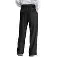 thumbnail image 5 of FRSASU Mens Casual Dress Pants Old Money Pleated Baggy Wide Leg Vintage Relaxed Fit Slacks Work Trousers Black, 5 of 9