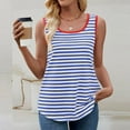 thumbnail image 5 of WCJM Women's Summer Casual T Shirt Dresses Short Sleeve Swing Women's Short Sleeve T-Shirt Women's Striped Suspender Vest Casual Vest Round Neck Fashionable Sleeveless Summer Clothing 2026, 5 of 7